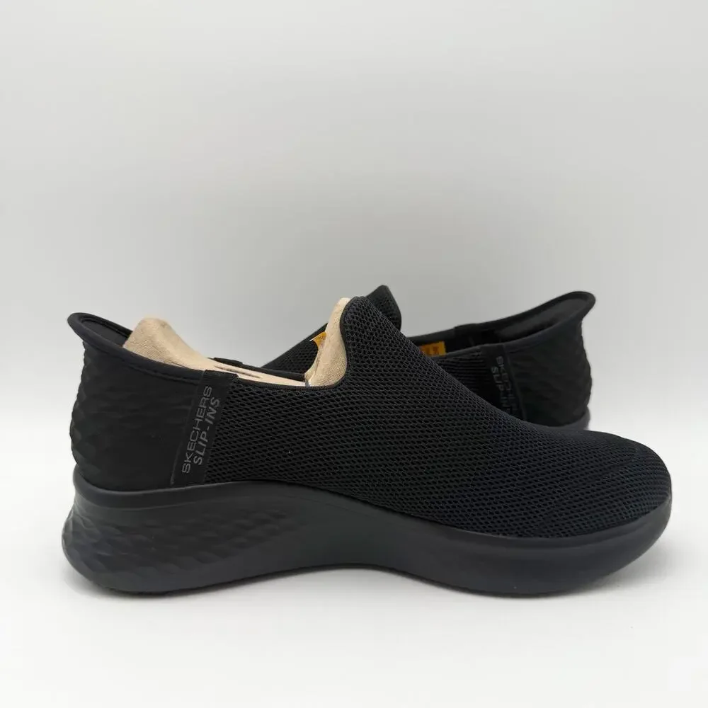 Skechers Womens Slip-Ins Lite Pro Work Sneakers Size 6 Black Slip Resistant NIB